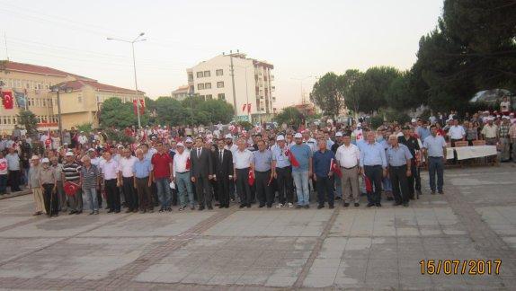 15 Temmuz Şehitlerini Anma, Demokrasi ve Milli Birlik Günü Programı Gerçekleştirildi